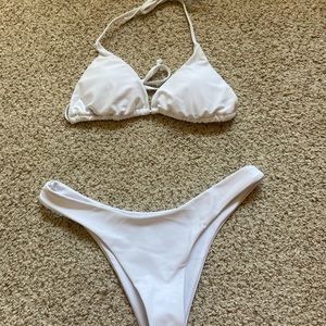 SHEIN white bikini